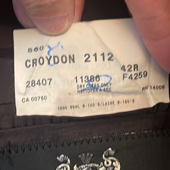 Coppley Windowpane Plaid Sport Coat, 42R - Picture 8 of 12